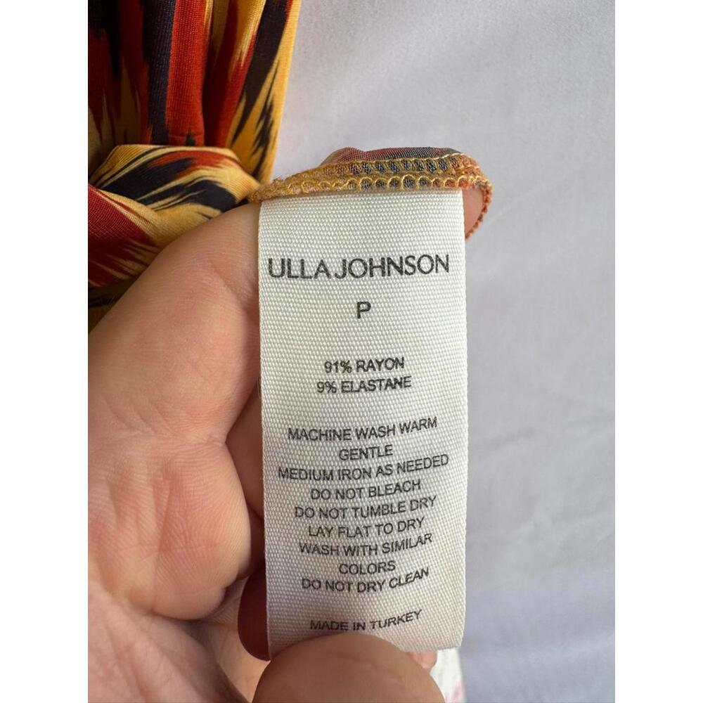 Ulla Johnson Multicolored Abstract Orla Midi Dress Size Petite - Picture 5 of 5